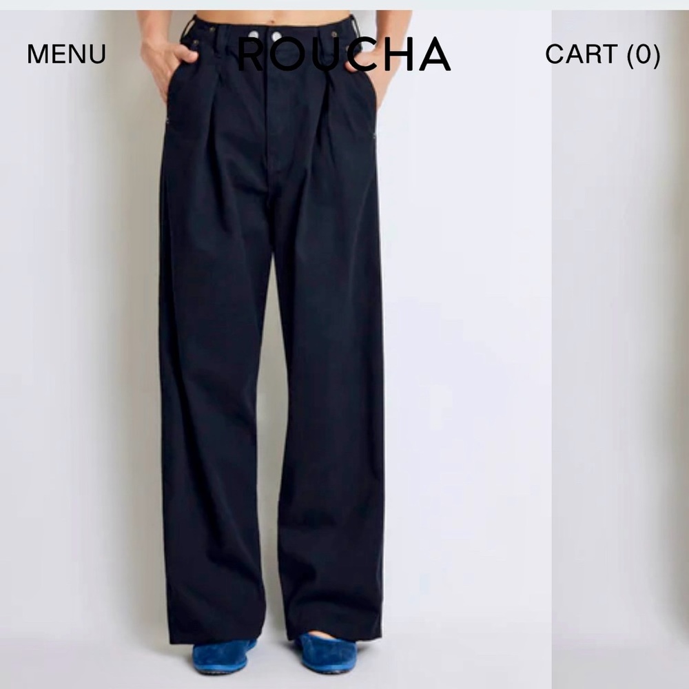 ROUCHA Diana Pleated denim size BB medium size 6-8 US